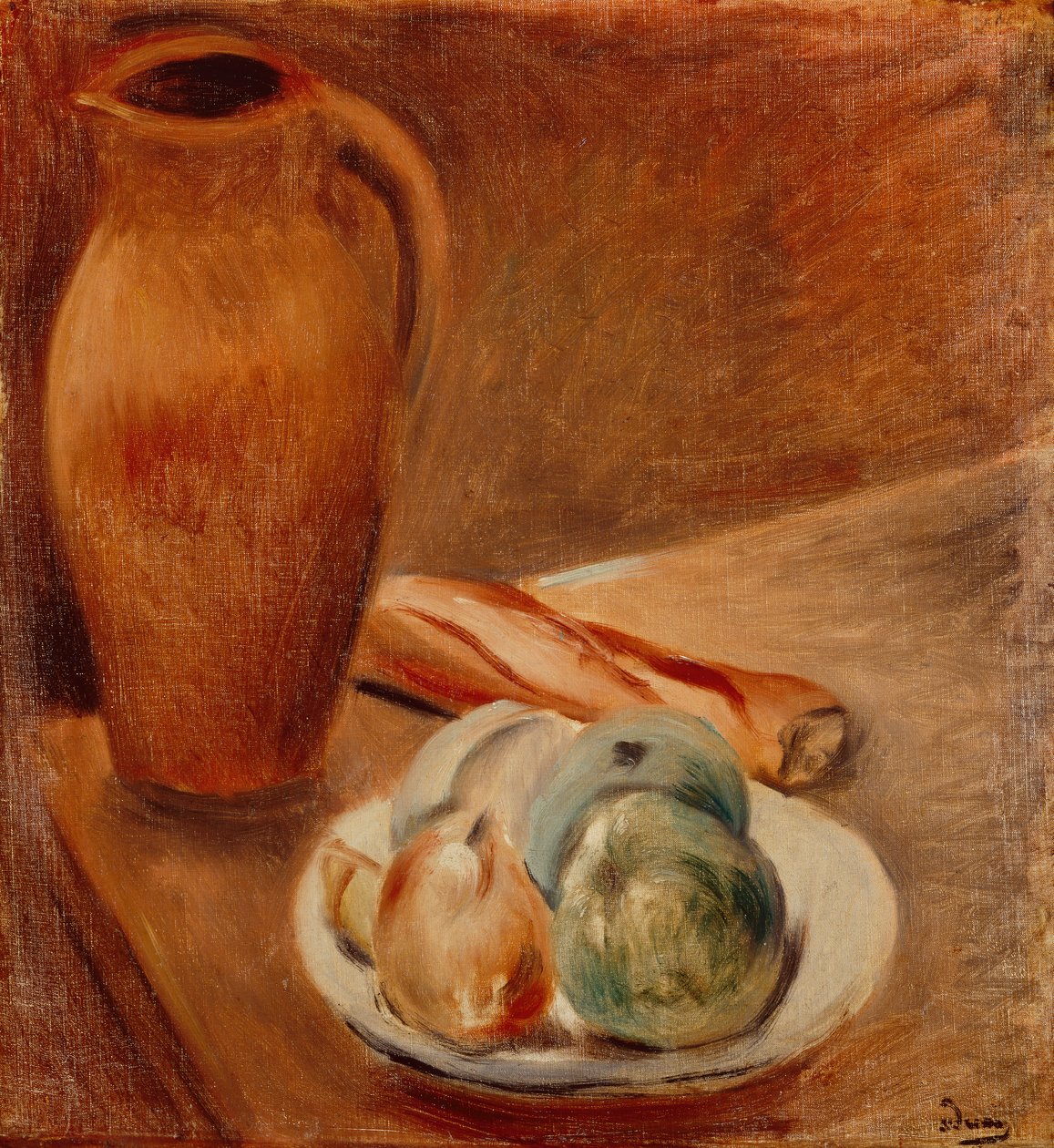 Stilleben och kanna (olja på duk) av Andre Derain