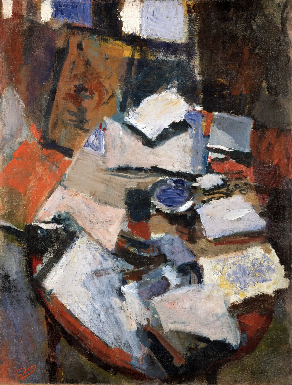 Stilleben på ett bord, ca 1903 (olja på duk) av Andre Derain