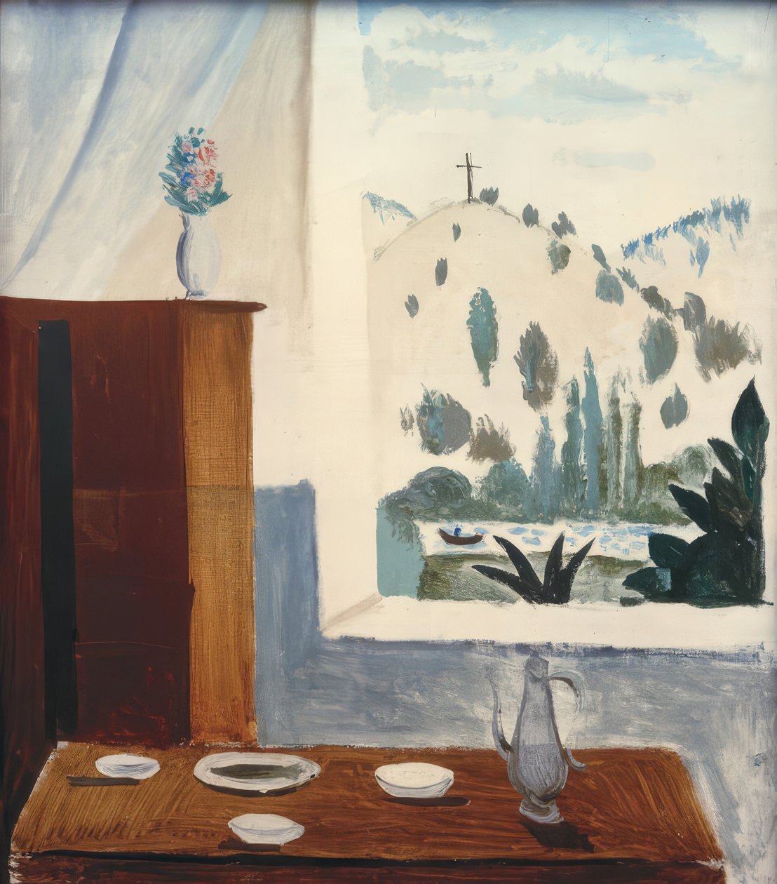 Stilleben med Calvary av Andre Derain