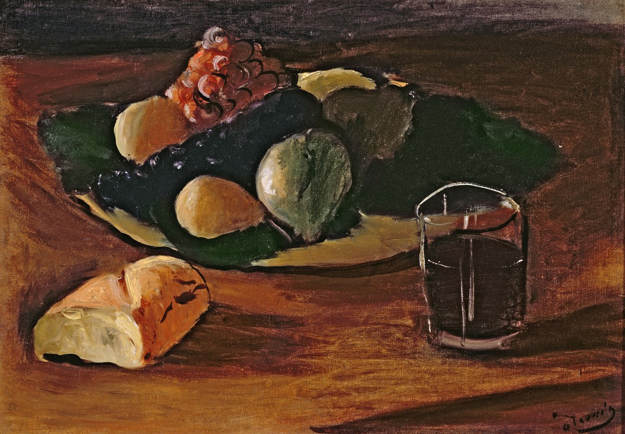 Stilleben med ett glas vin, ca 1932 (olja på duk) av Andre Derain