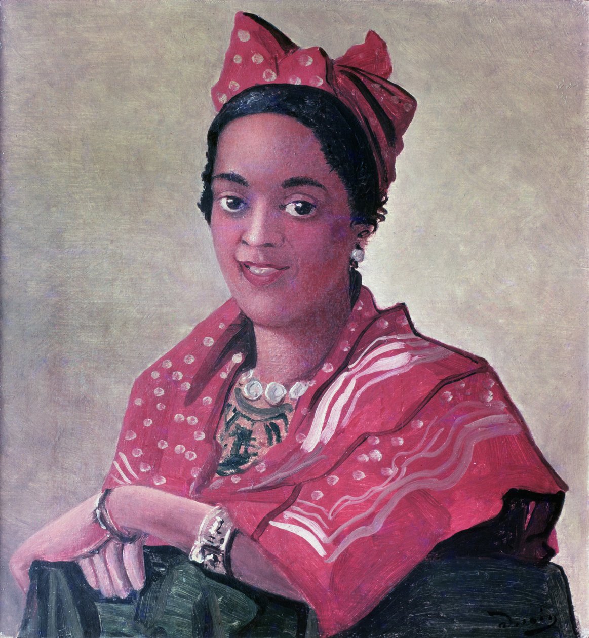 Flickan från Martinique (olja på duk) av Andre Derain