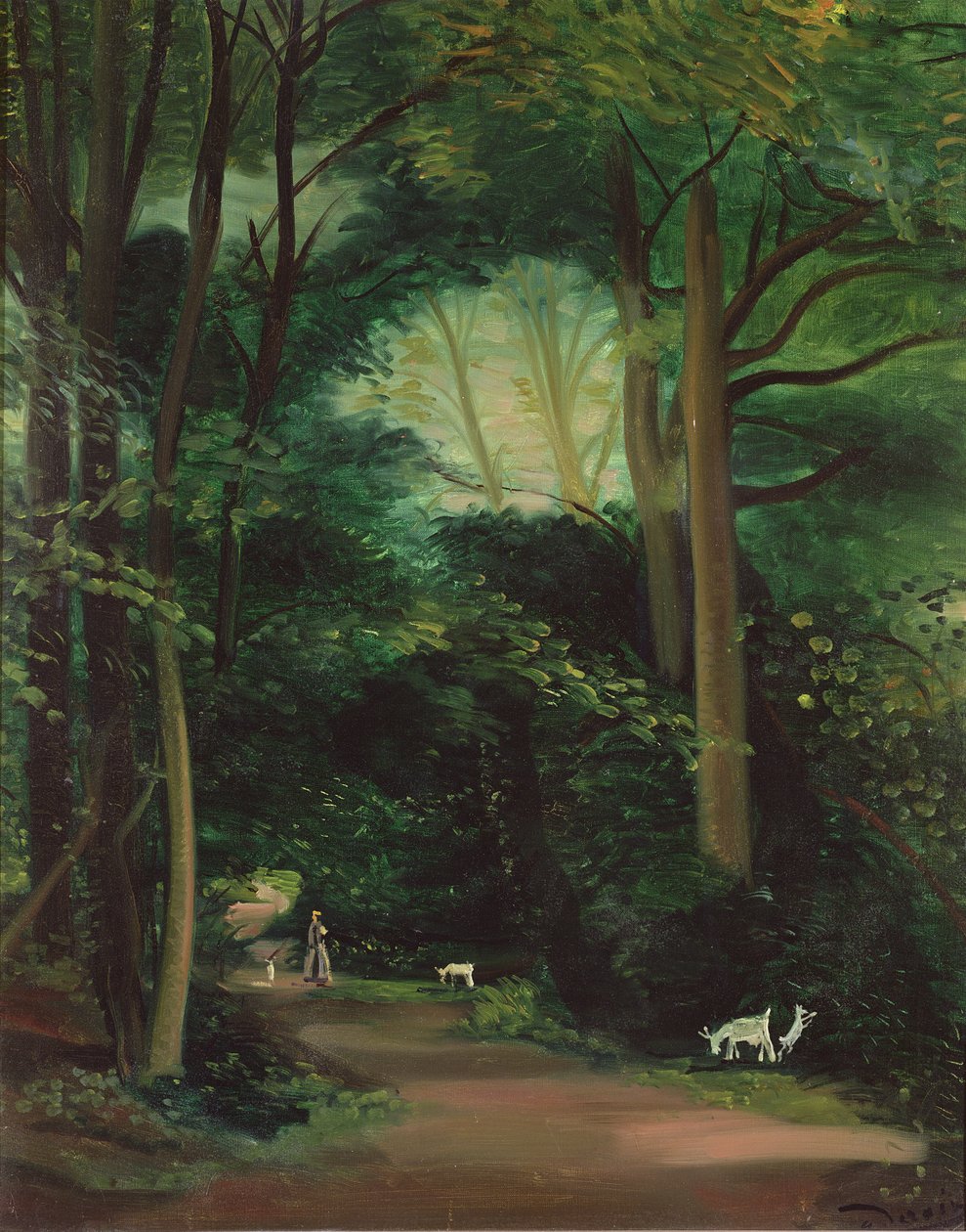 Getterna i Chambourcy, ca 1948-49 (olja på duk) av Andre Derain