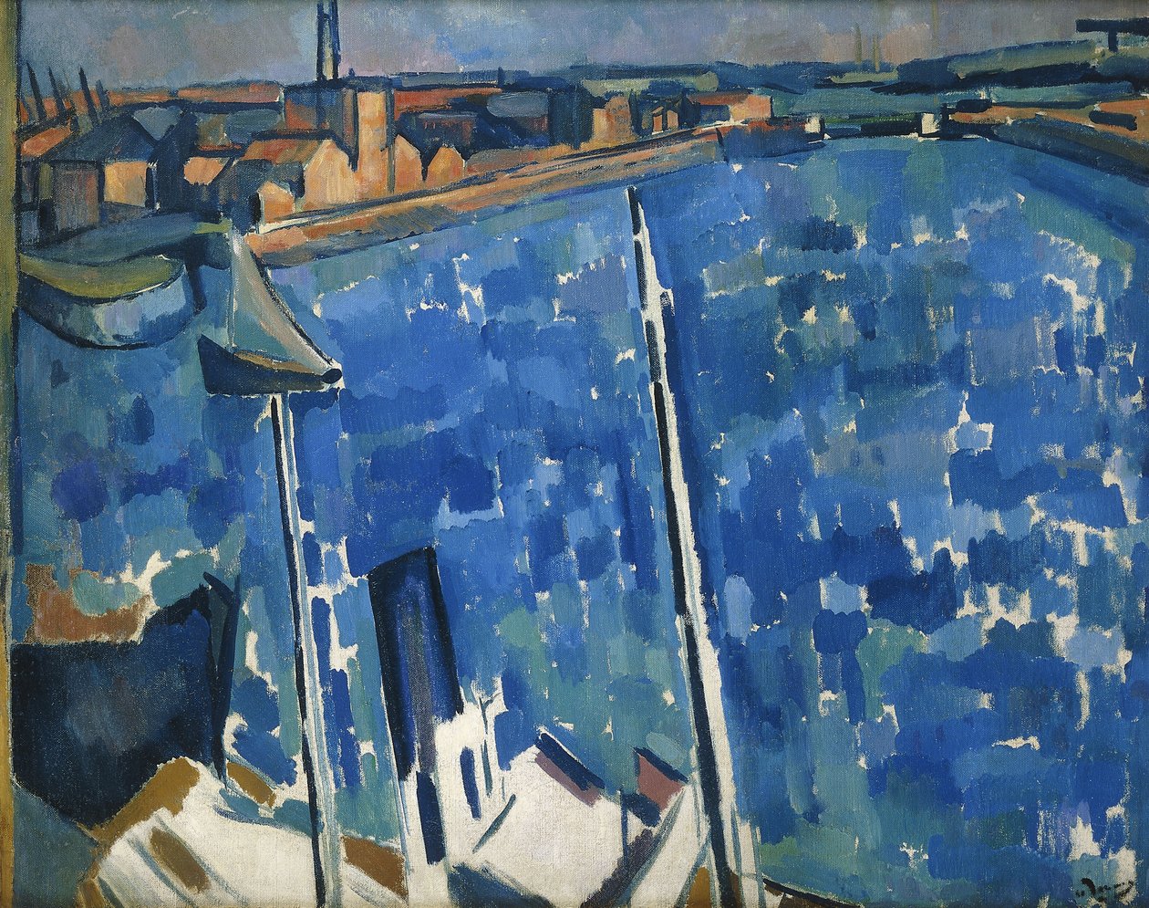 Hamnen; Le Havre, ca 1906-7 (olja på duk) av Andre Derain