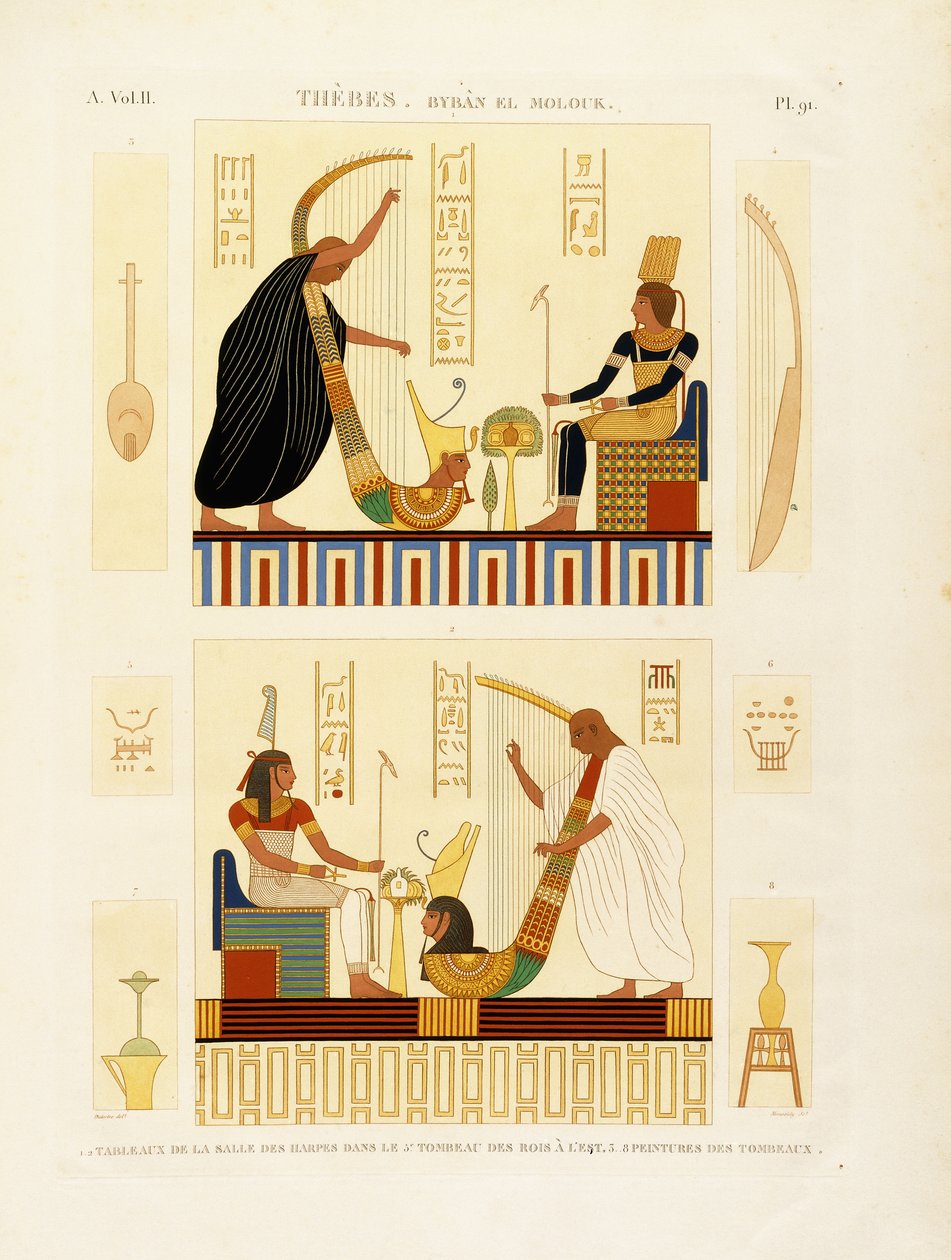 Tahabs, Biban el Molouk, ca 1809-1812 av Andre Dutertre