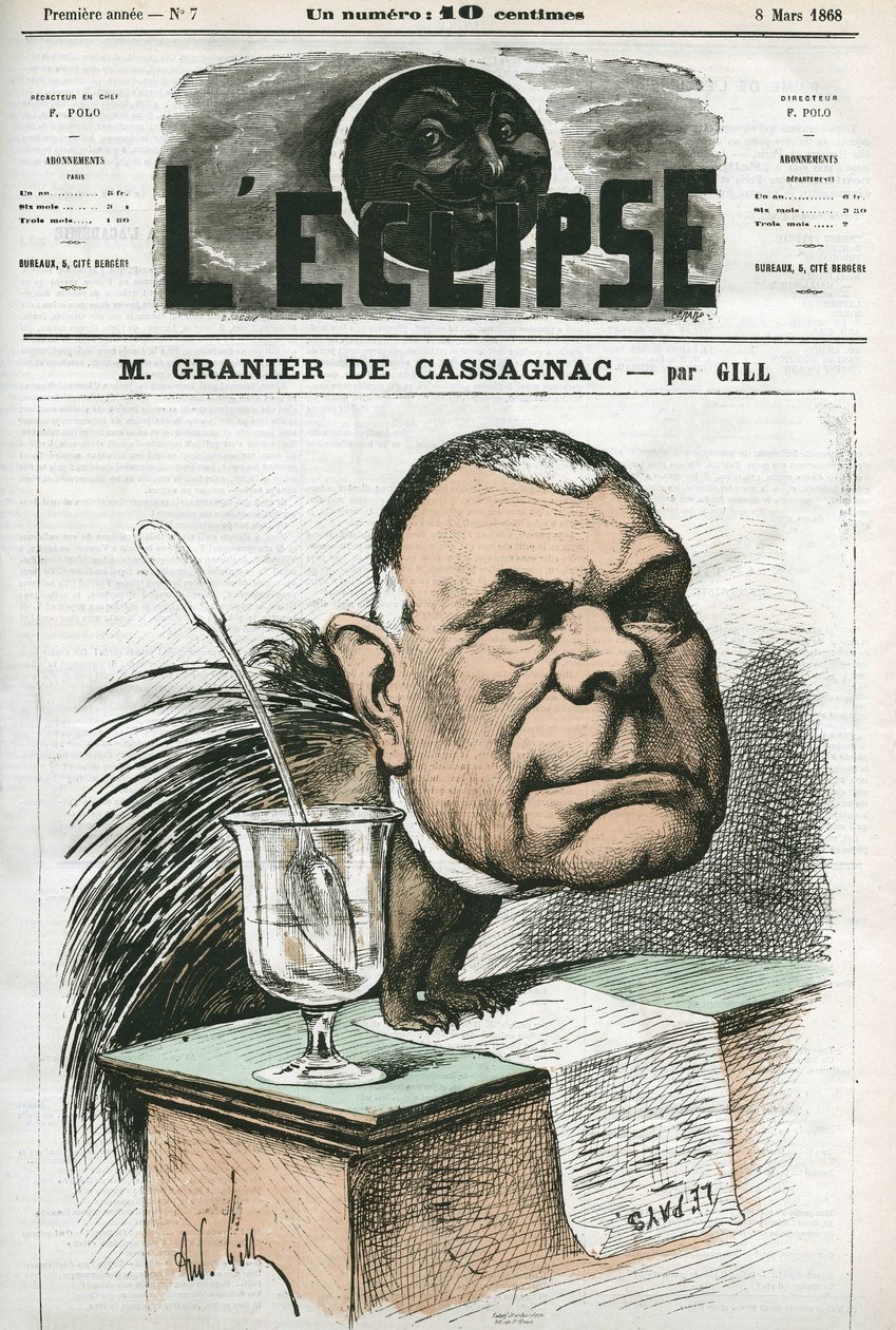 Adolphe de Granier de Cassagnac (1808-1880), fransk journalist och politiker. Omslag i "" L
