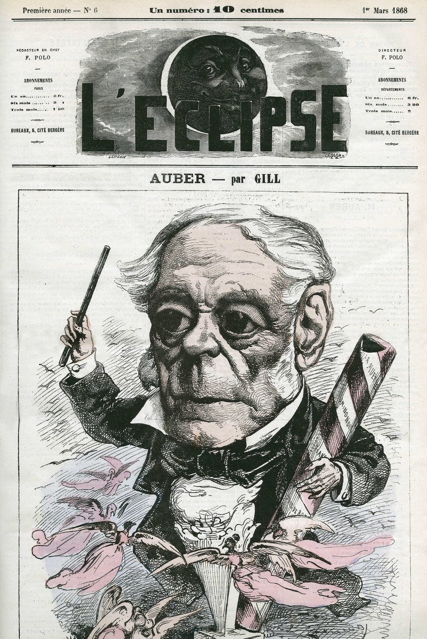 Auber Daniel-Francois-Esprit (1782-1871), fransk musiker. Omslag i "" L