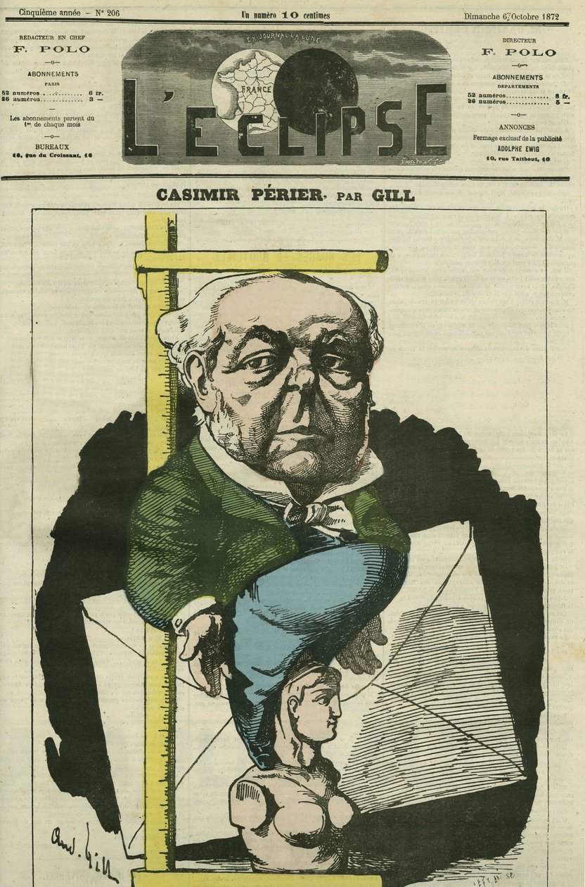 Auguste Casimir Perier (1811-1876), fransk politiker. Omslag i "" L