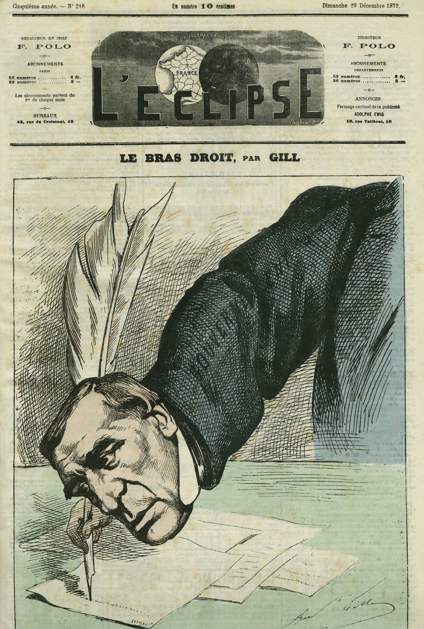 Barthelemy Saint-Hilaire Saint-Hilaire (Saint Hilaire) (1805-1895), fransk filosof, journalist och statsman. Omslag i "" L
