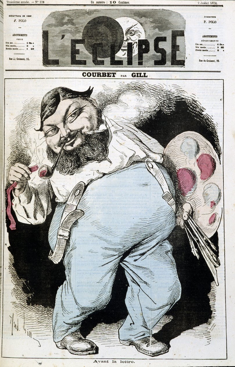 Tecknad av Gustave Courbet - i "" L