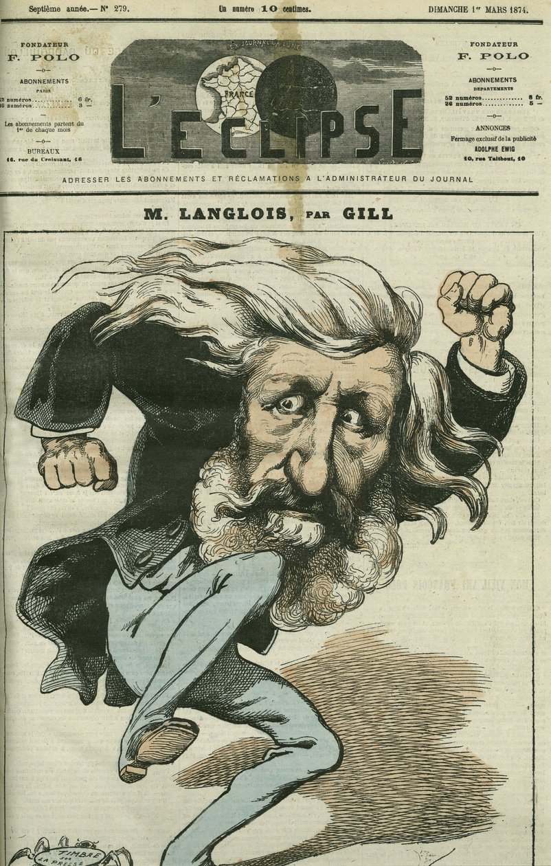 Tecknad av Jean-Charles Langlois (Jean Charles Langlois av Andre Gill