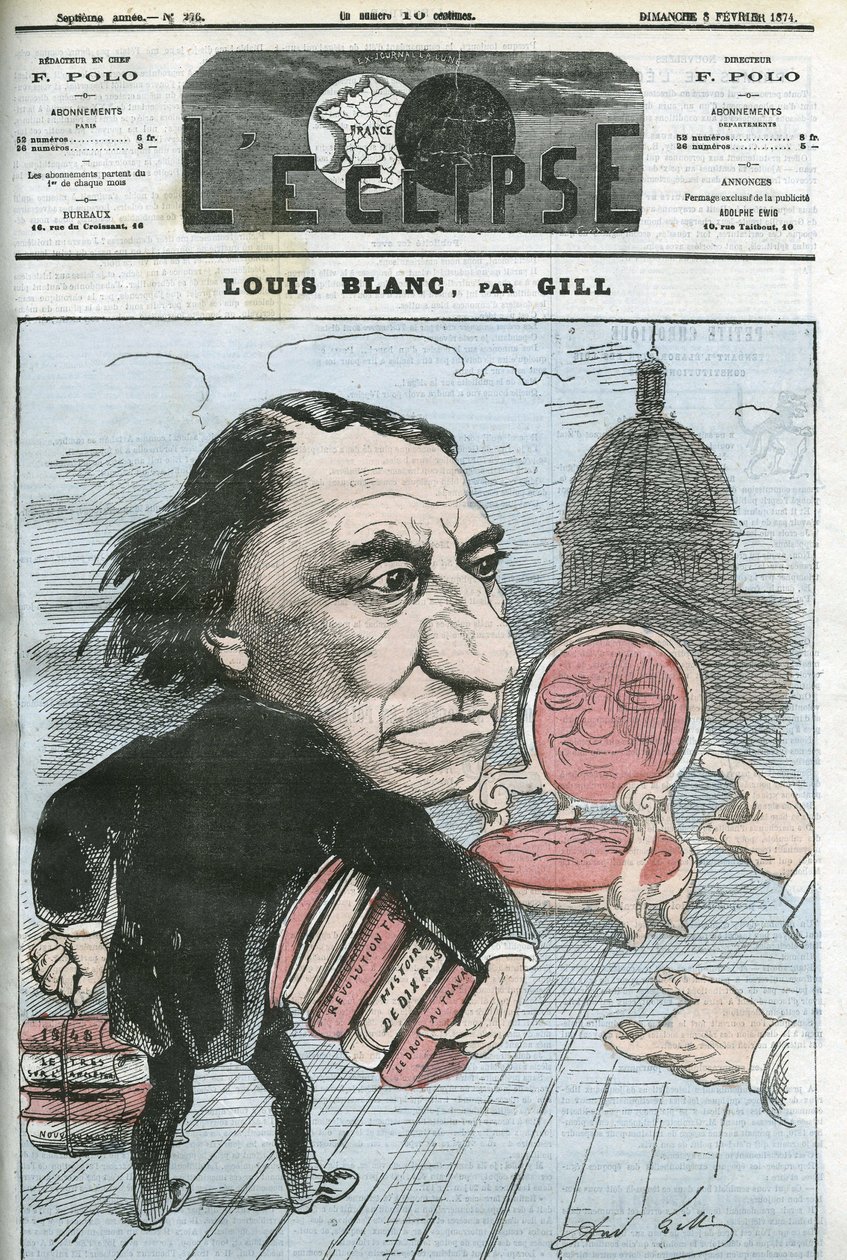 Tecknad av Louis Blanc (1811-1882), fransk politiker och historiker. Omslag i "" L