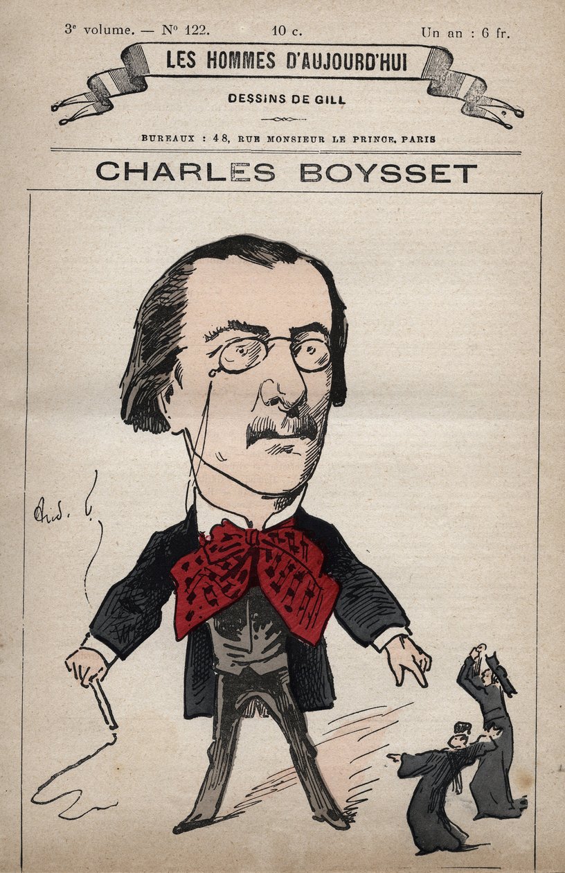 Tecknad serie av Charles Boysset (1817-1901) (jurist och republikansk deputerad) från 