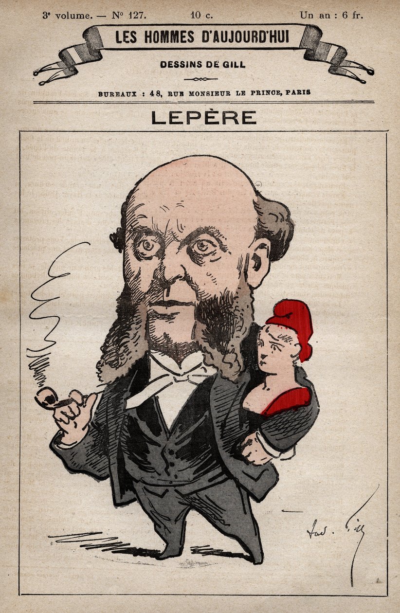 Tecknad serie av Charles Lepere 1823-1885 från 