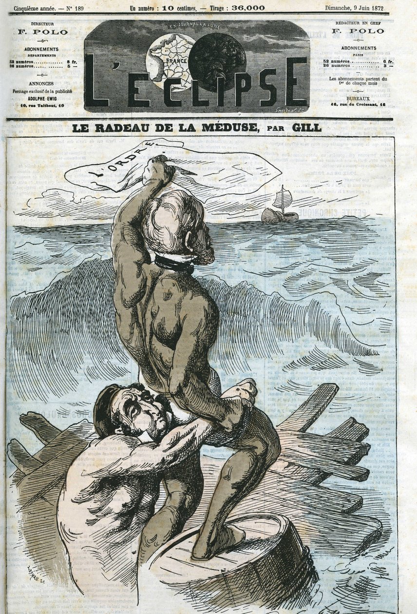 Eugene Rouher (1814-1884) och Clement Duvernois (1836-1879), franska politiker. Omslag i "" L