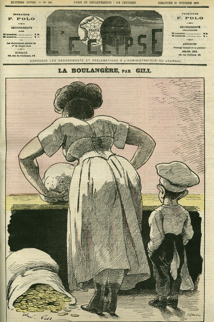 Illustration av ett bageri. Omslag i "" L
