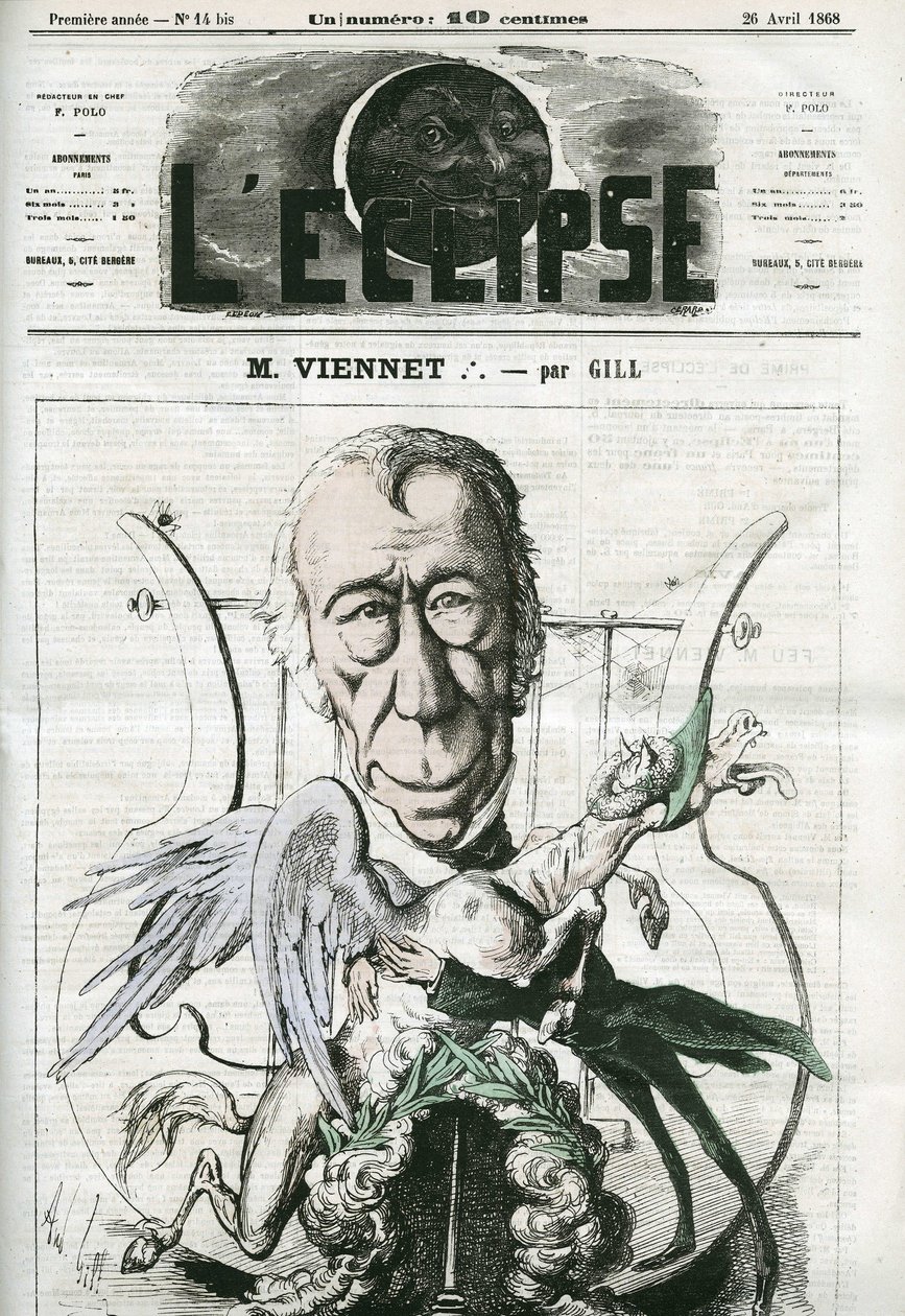 Jean-Pons-Guillaume Viennet (1777-1868), fransk poet, dramatiker och politiker. Omslag i "" L