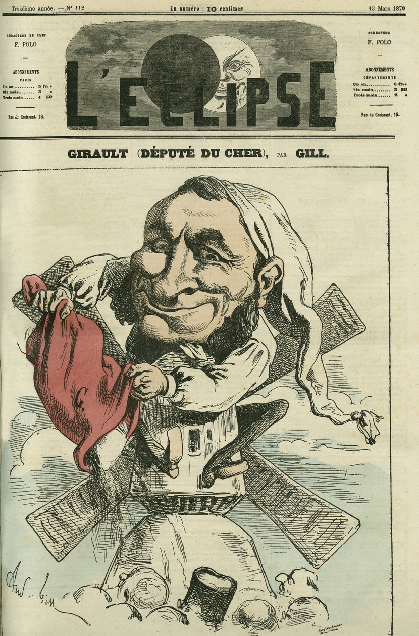 Jean Girault (1825-1909), fransk mjölnare och politiker. Omslag i "" L