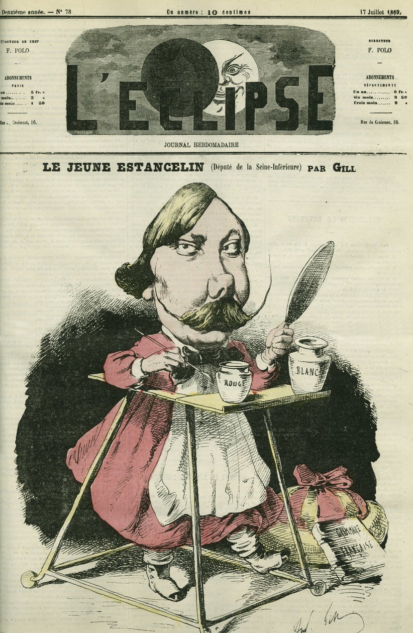 Louis-Charles-Alexandre Estancelin (1825-1906), fransk general och politiker. Omslag i "" L