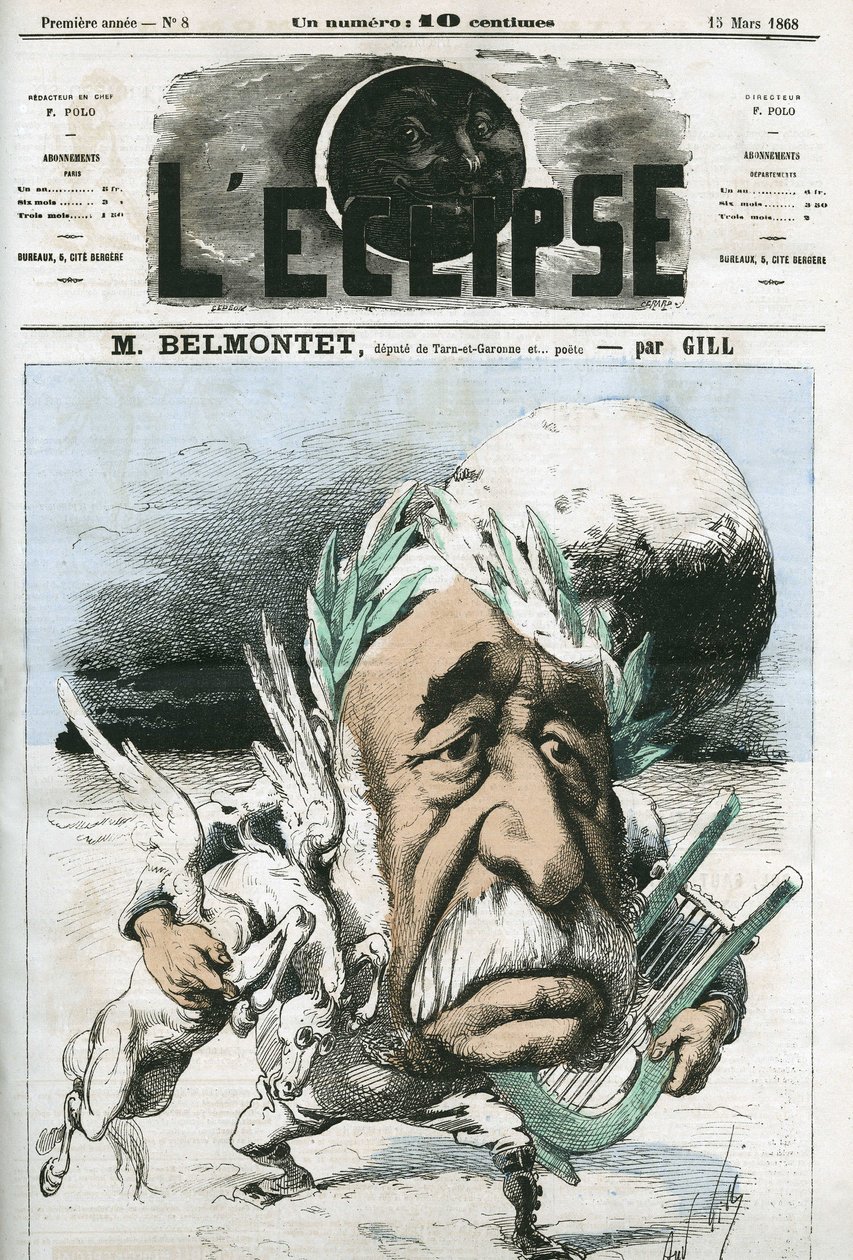 Louis Belmontet (1799-1879), fransk poet och politiker. Omslag i "" L