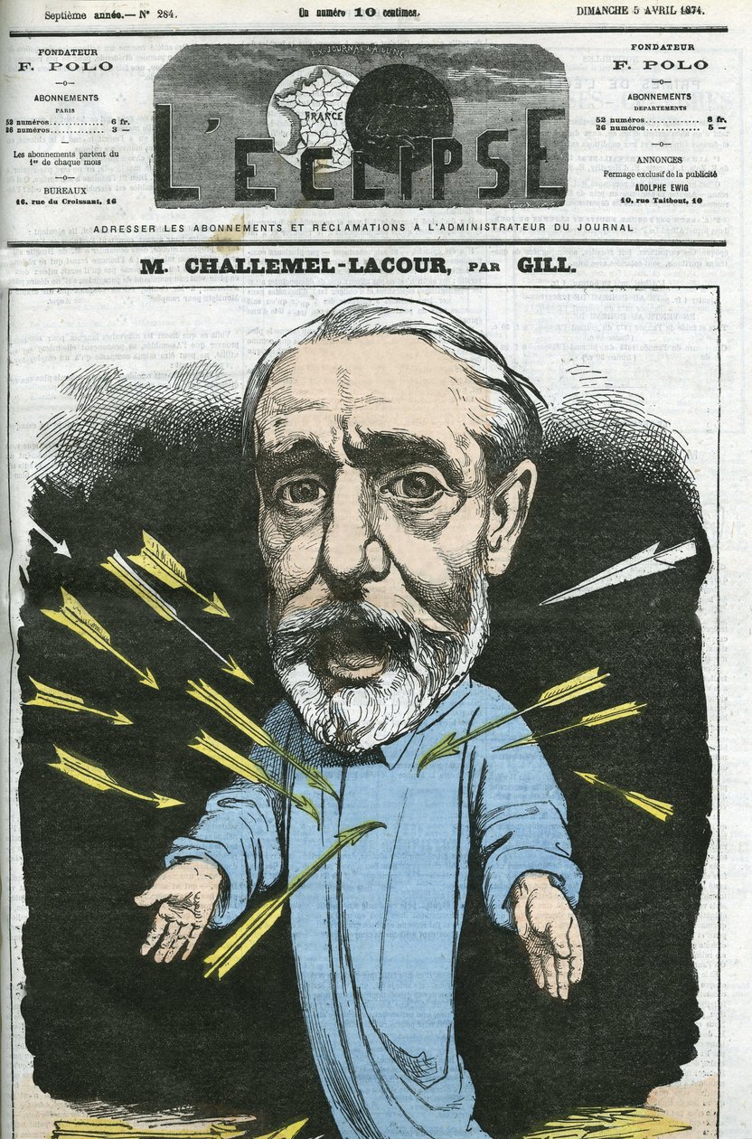 Paul-Armand Challemel-Lacour (1827-1896), politiker, diplomat och historiker för fransk filosofi. Omslag i "" L