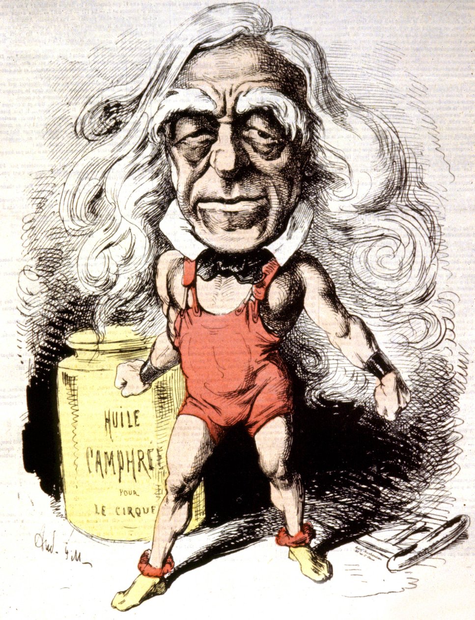 Raspail, ca 1872 (illustration) av Andre Gill