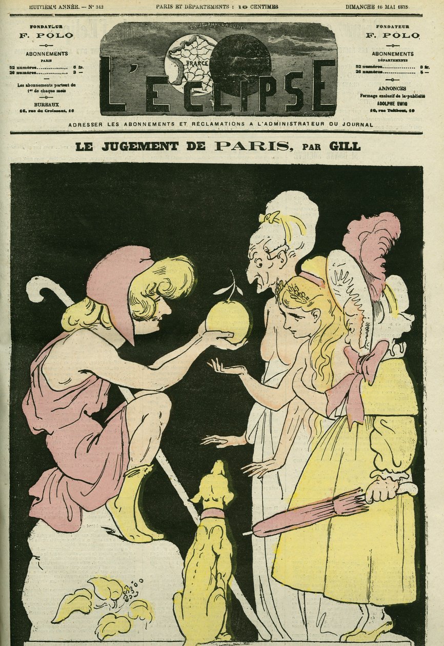 Domen i Paris, som väljer republiken till imperiet och monarkin. Omslag i "" L