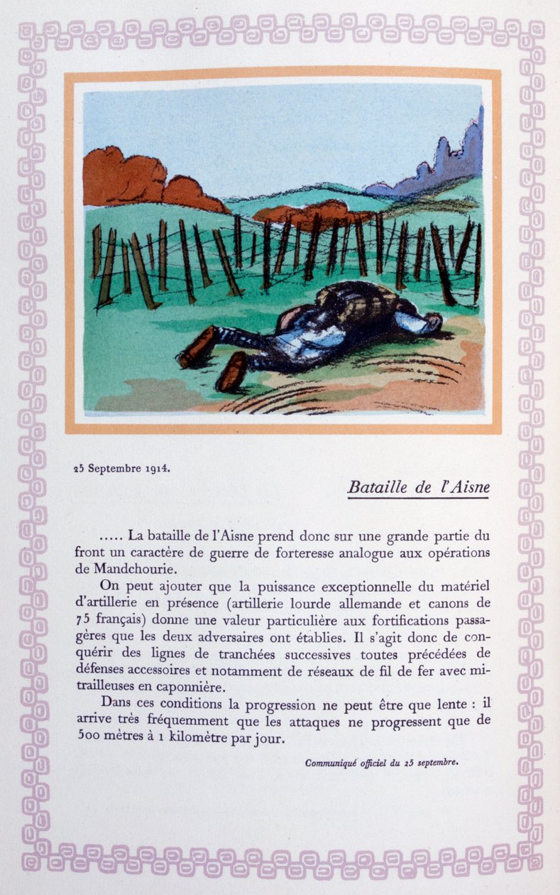 Slaget vid Aisne, 25 september 1914, 1919 av Andre Helle