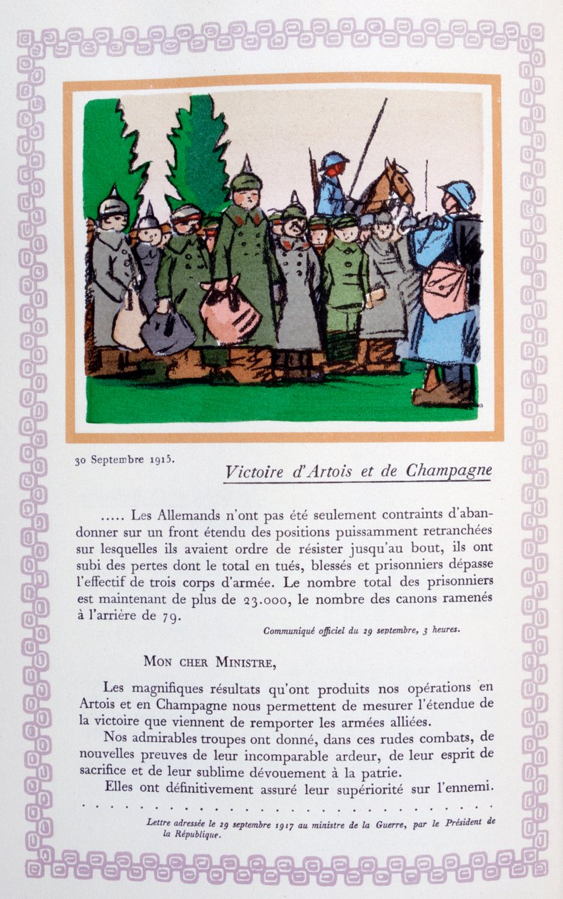 Seger i Artois och Champagne, 30 september 1915, 1919 av Andre Helle