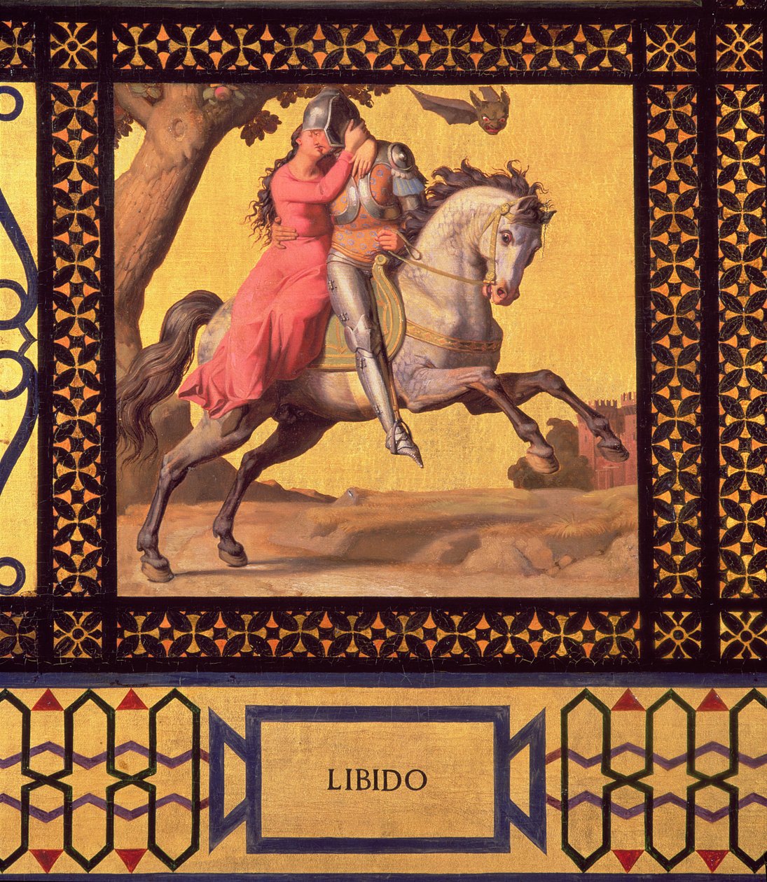 Good and Evil: Libido, 1832 detalj av 89709 olja på duk av Andre Jacques Victor Orsel