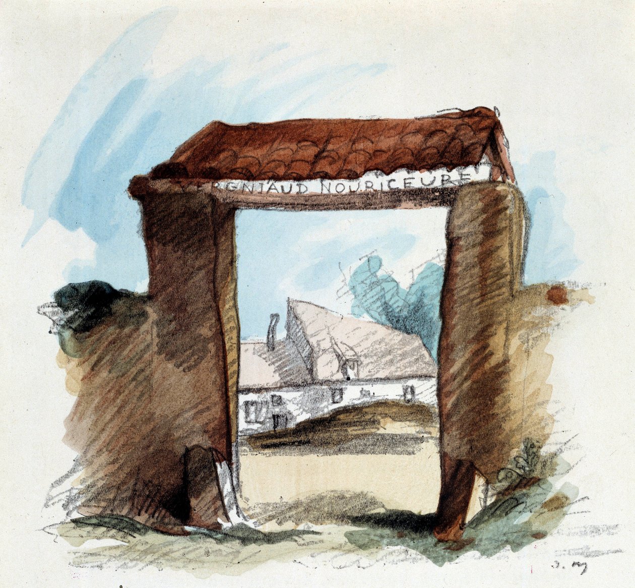 Illustration av Andre Mare (1885 - 1932) för romanen "Översten Chabert" av Honore de Balzac av Andre Mare