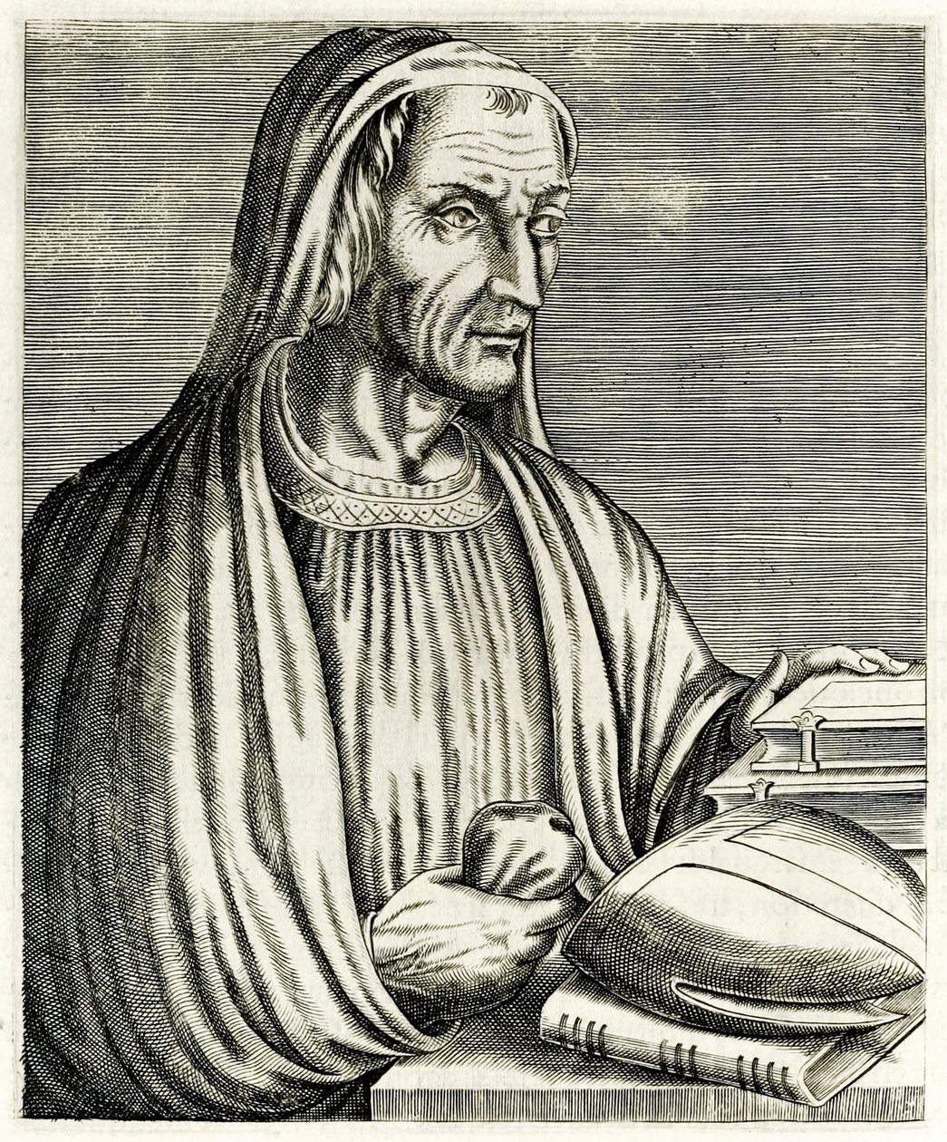 Gregory of Tours från ?True Portraits?? av André Thévet publicerad 1594 av Andre Thevet