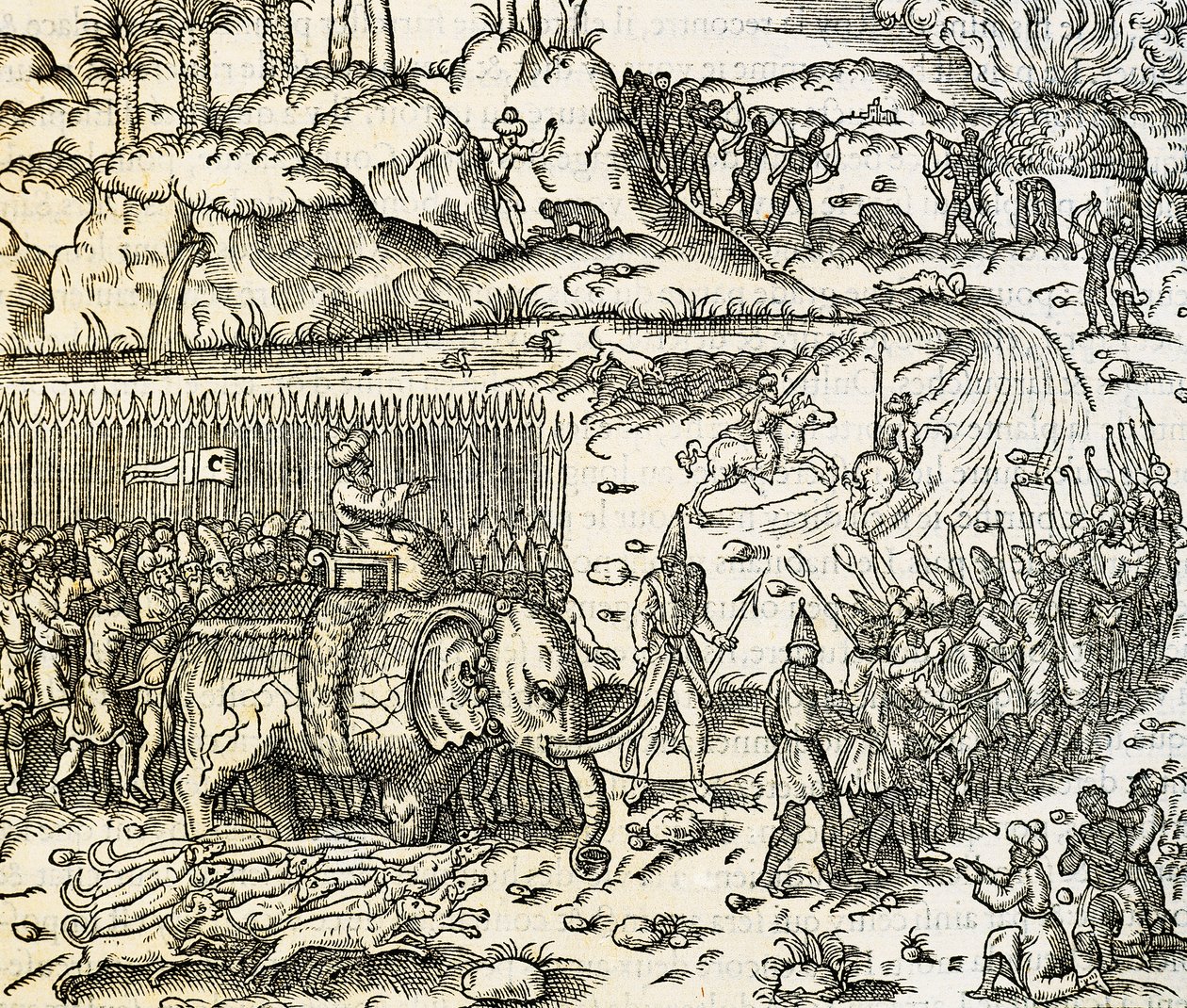 Kungariket Sofala, hem för Moçambiques guldgruvor, gravyr från Universal Cosmology, av Andre Thevet (1504-1592), Paris av Andre Thevet
