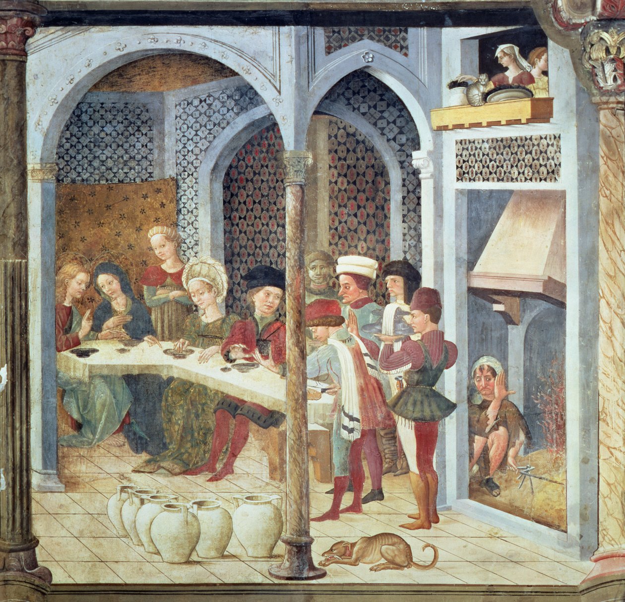Bröllopet i Kana, 1470 av Andrea Delitio