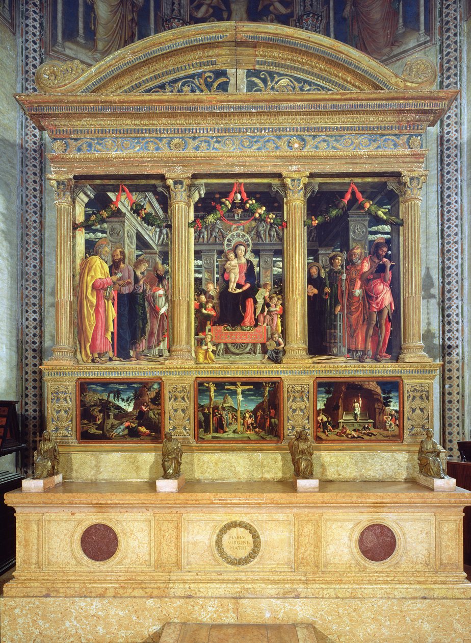 Altartavla av St. Zeno av Verona, 1456-60 av Andrea Mantegna