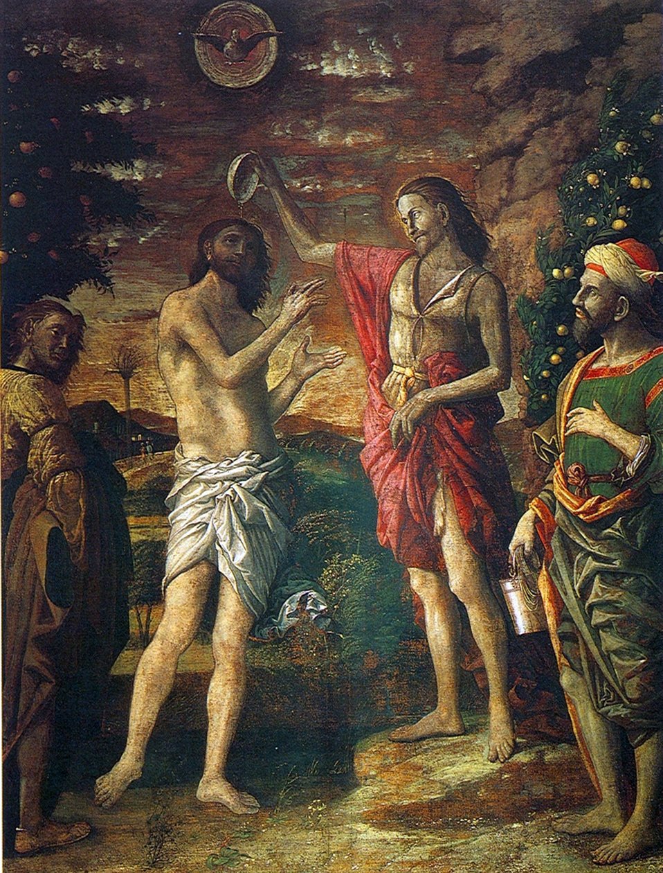 Baptism of Christ av Andrea Mantegna