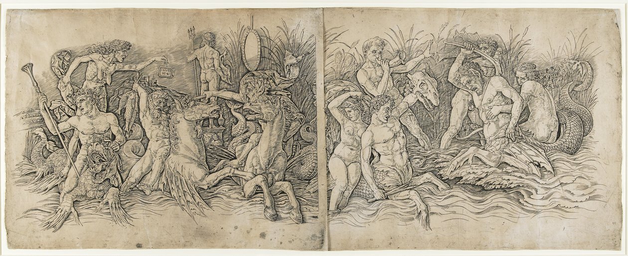 Battle of the Sea Gods, 1470-talet av Andrea Mantegna
