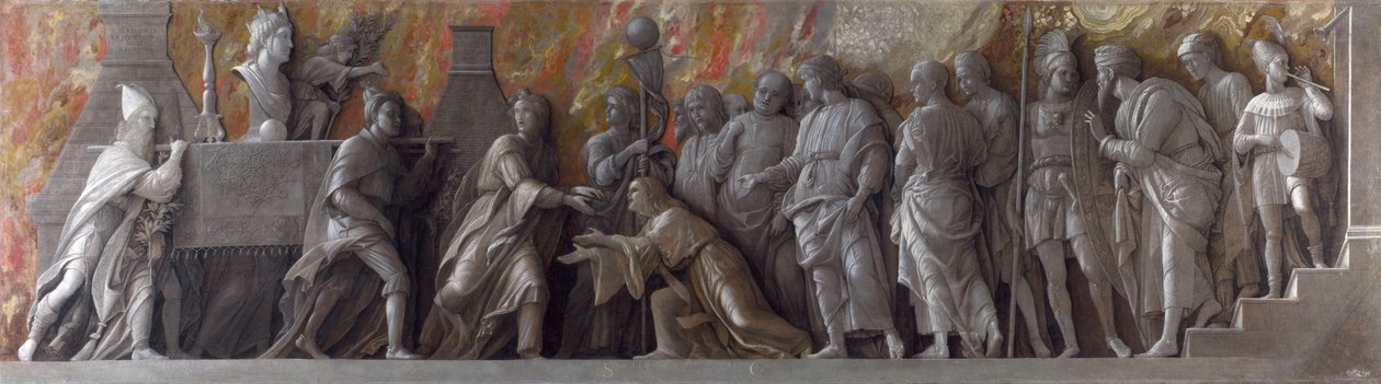 Introduktion av CIBELE-kulten till Rom av Andrea Mantegna