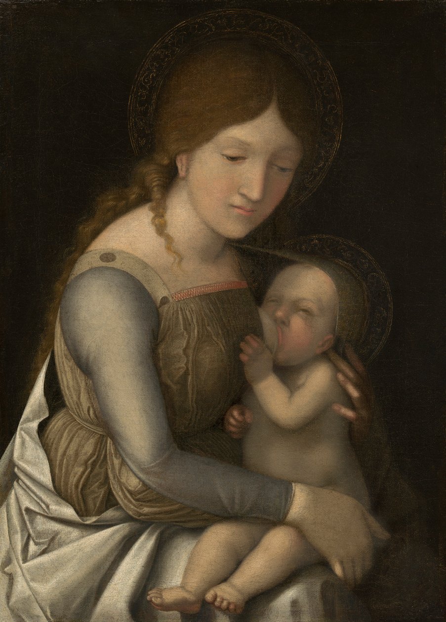 Madonna och barn, ca 15051510 av Andrea Mantegna