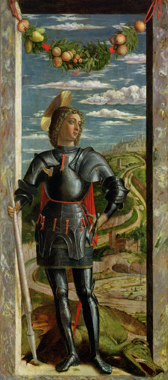 St George och draken, 1466-67 av Andrea Mantegna