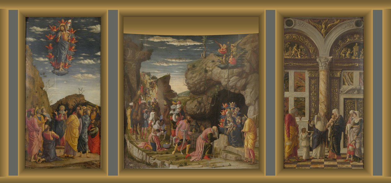 Trittico av Andrea Mantegna