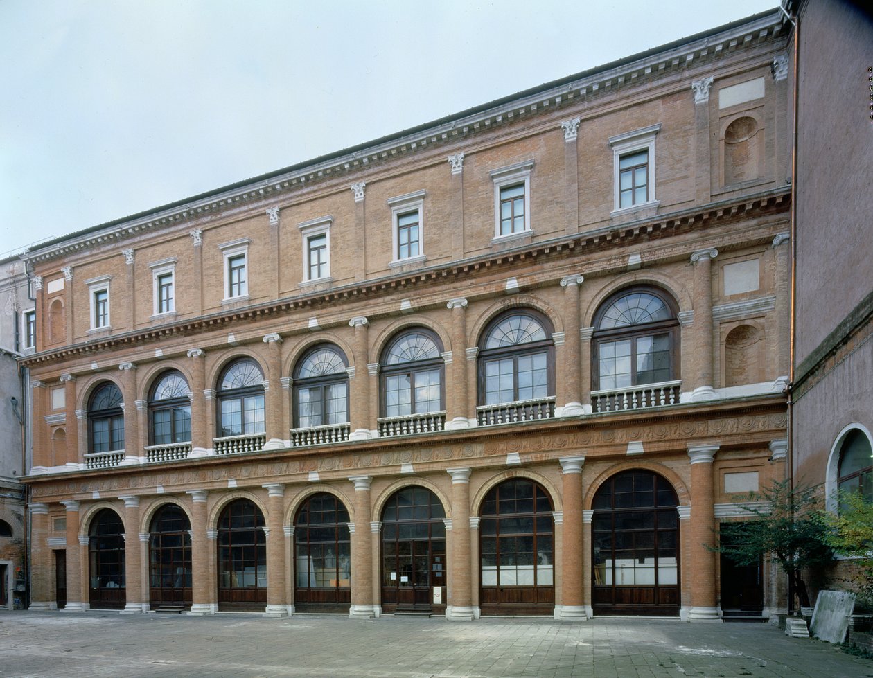 Kvarvarande flygel av ett kloster, nu Konsthögskolan, byggd 1552 av Andrea Palladio