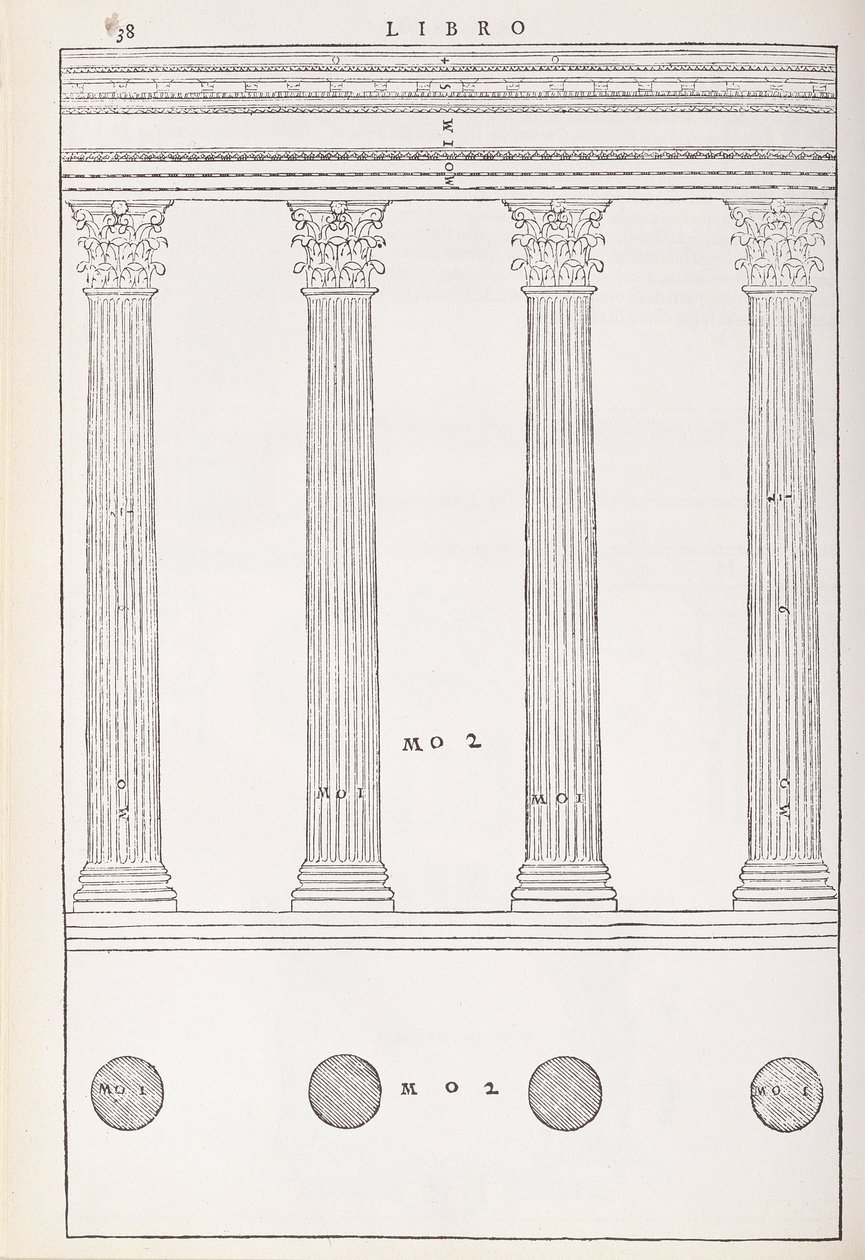 The Corinthian Order, illustration från en faksimilkopia av 