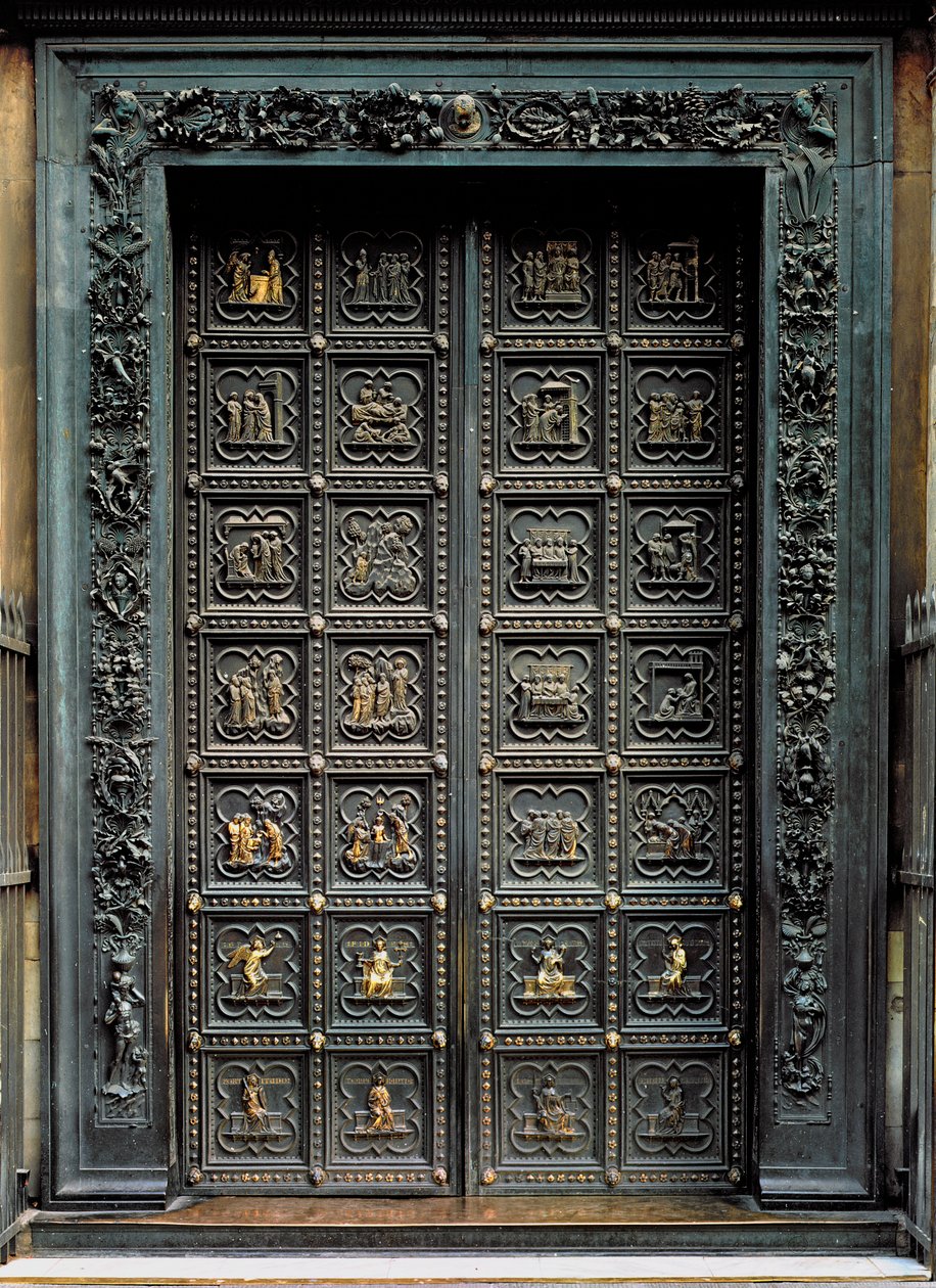 South Doors of the Baptistery of San Giovanni, 1336 (brons) av Andrea Pisano