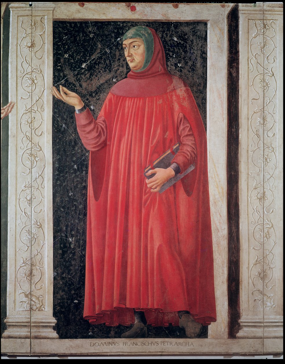Petrarch (Francesco Petrarca) (1304-74) från Villa Carducci-serien av kända män och kvinnor, ca 1450 av Andrea del Castagno