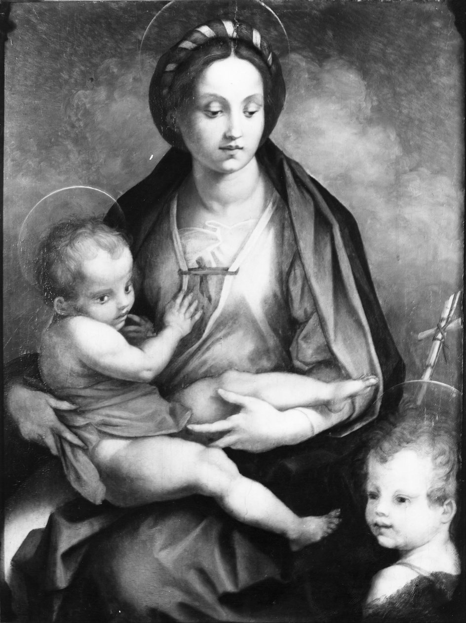 Madonna och barn med Johannes av Andrea del Sarto