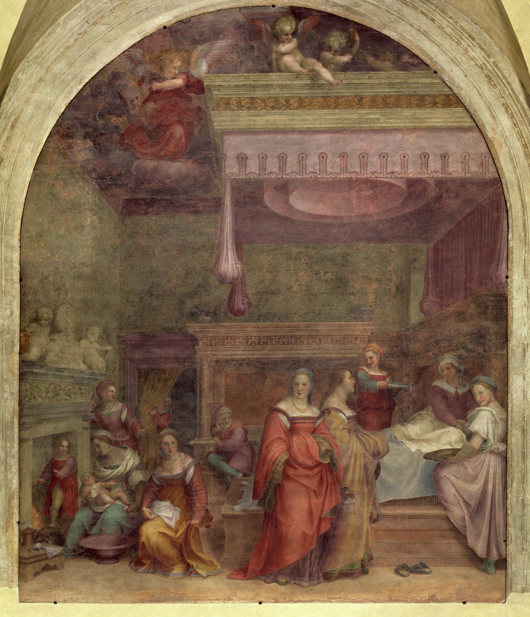 The Birth of the Virgin, 1514 (se även 61996, 62001 och 62002) av Andrea del Sarto