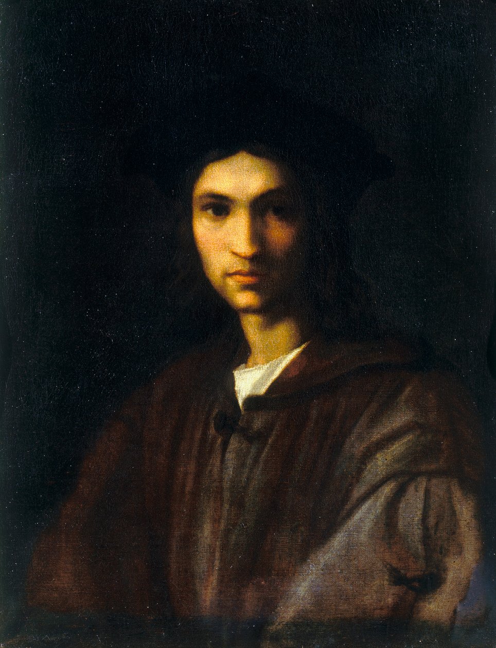 Andrea del Sartos unga självporträtt av Andrea del Sarto