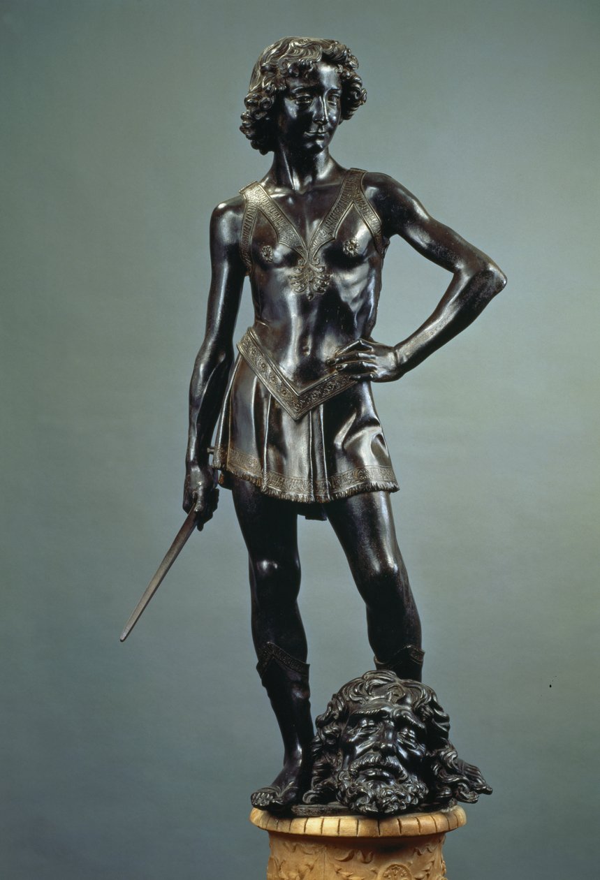 David, ca 1470 (brons) (se även 220043) av Andrea del Verrocchio
