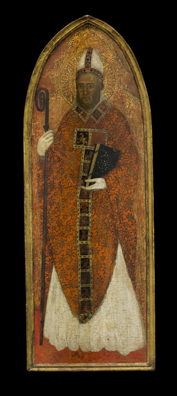 Sankt Nikolaus av Bari, ca 1365 (tempera & bladguld på trä) av Andrea di Bonaiuto fl.1343 77 Andrea di Bonaiuto fl.1343 77