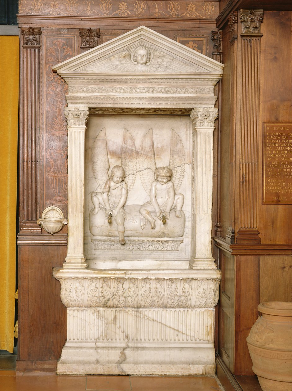 Skulpturell typsnitt i North Sacraty (se 254058) av Andrea di Lazzaro Cavalcanti